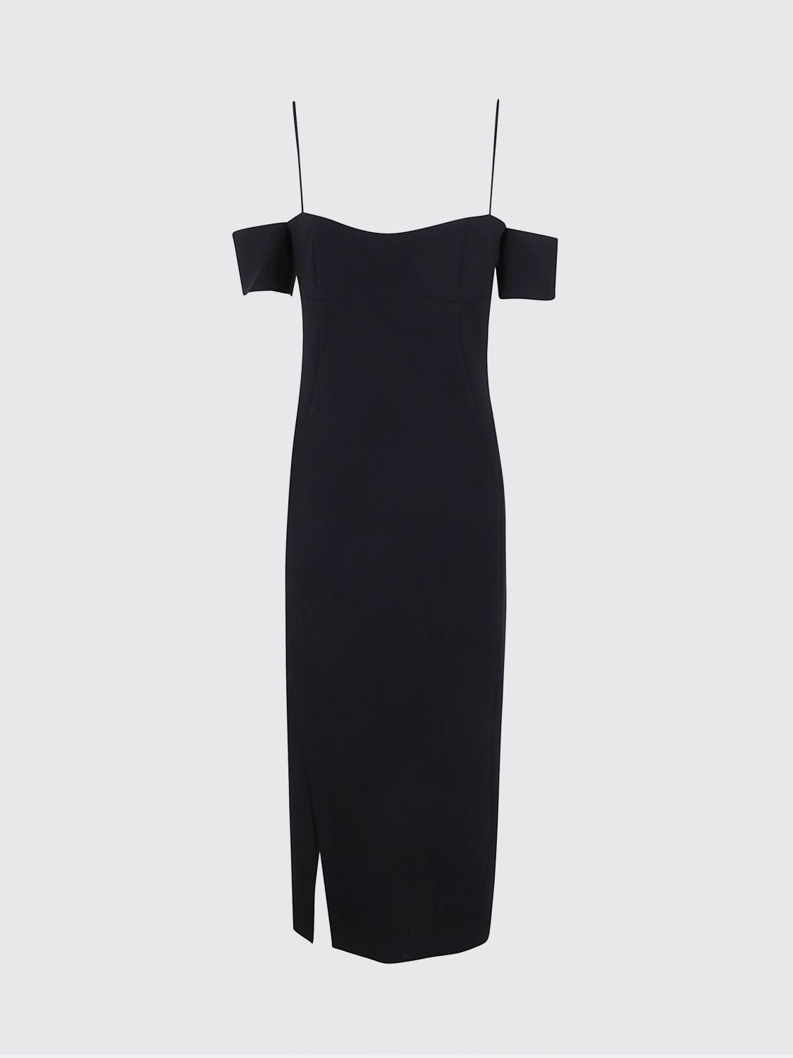 Pinko "gameboy" Double Canvas Dress In Black