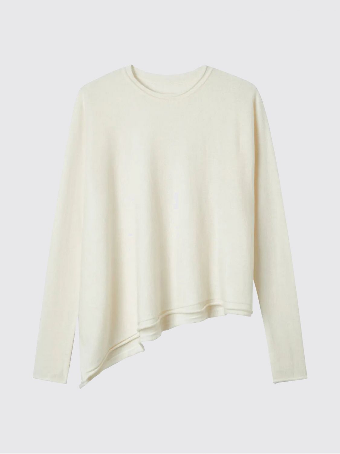 Y's Asymmetric Sweater In White