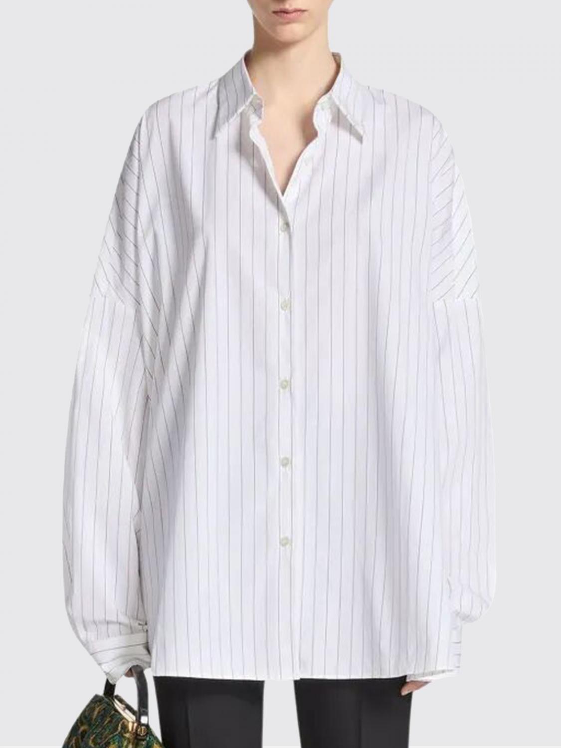 Dries Van Noten Shirt  Woman Color Navy In White