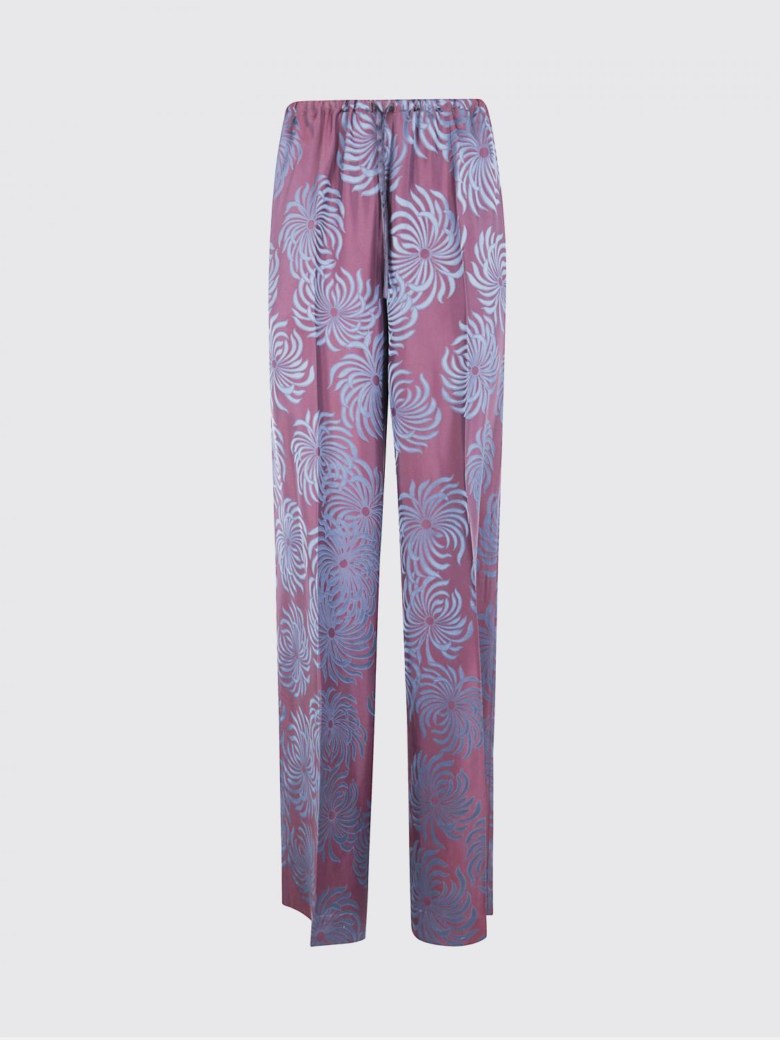 Dries Van Noten Puvis Long 2140 Double Die Jacquard Trouser In Multi