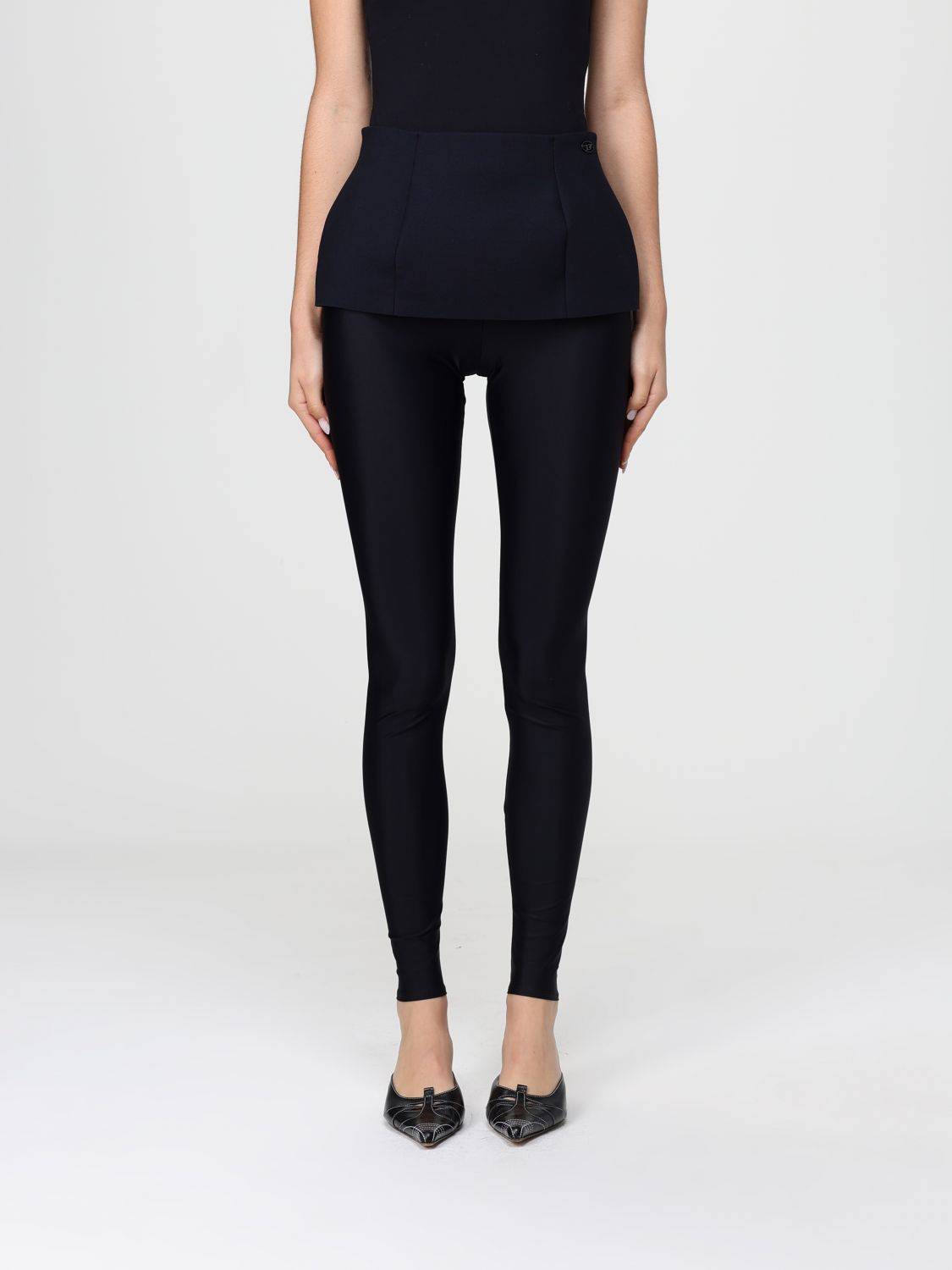Diesel Black P-hour-bond Leggings In Black