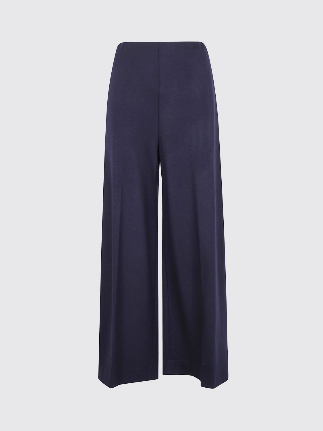 Harris Wharf London Wide-leg Wool Trousers In Blue