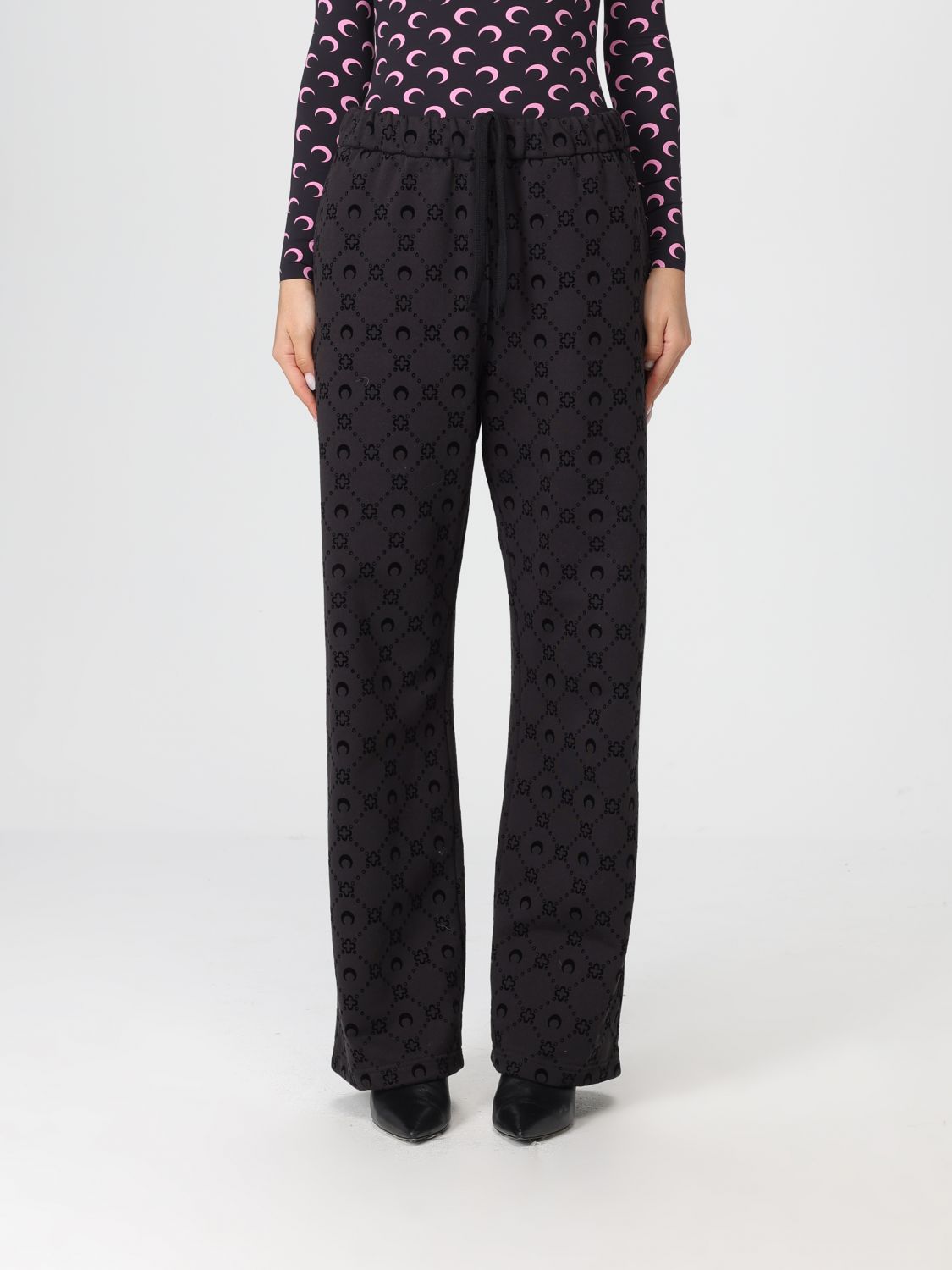 Marine Serre Pants  Woman Color Black In Black