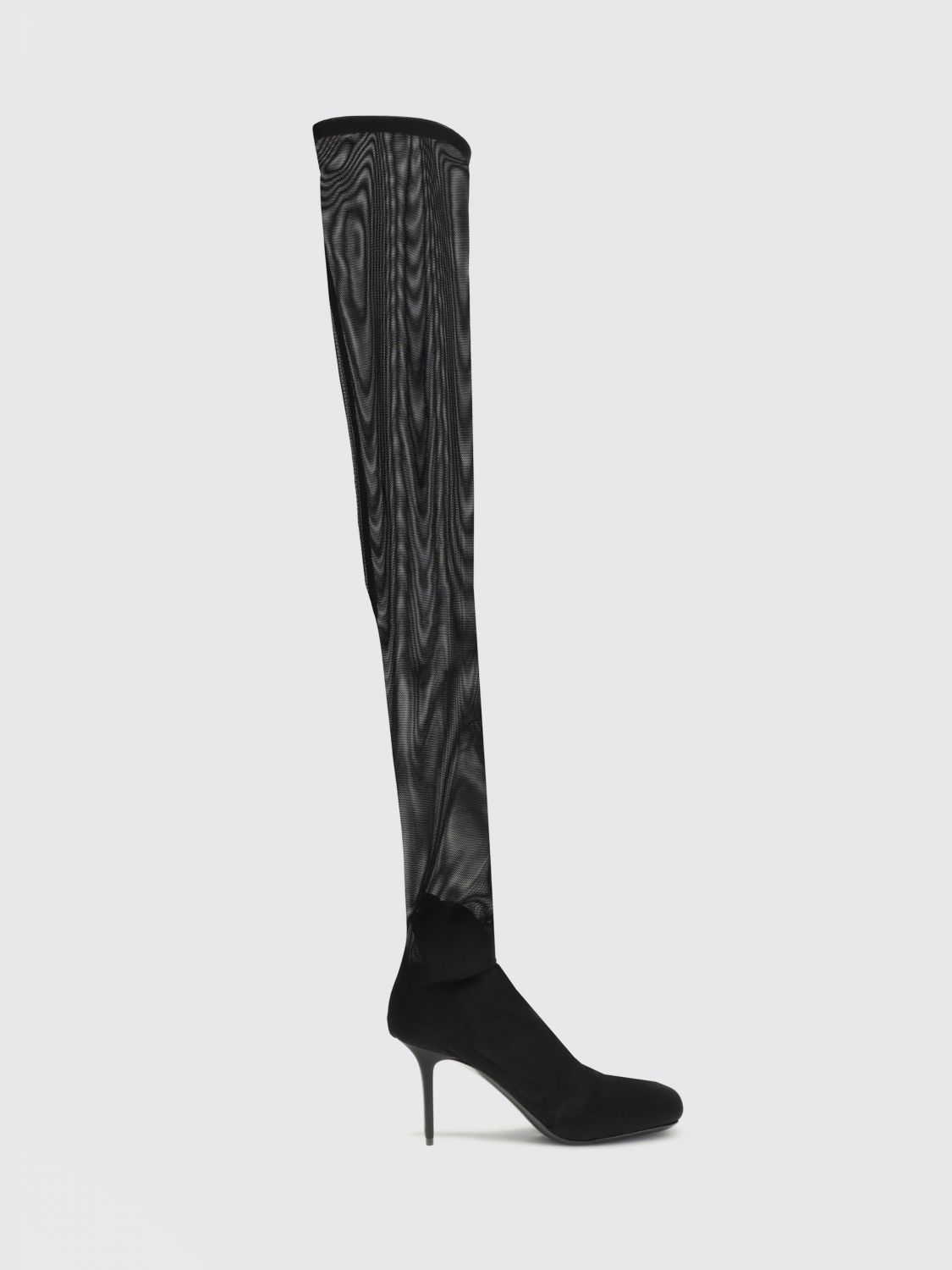 Courrèges High Mesh Boots In Black