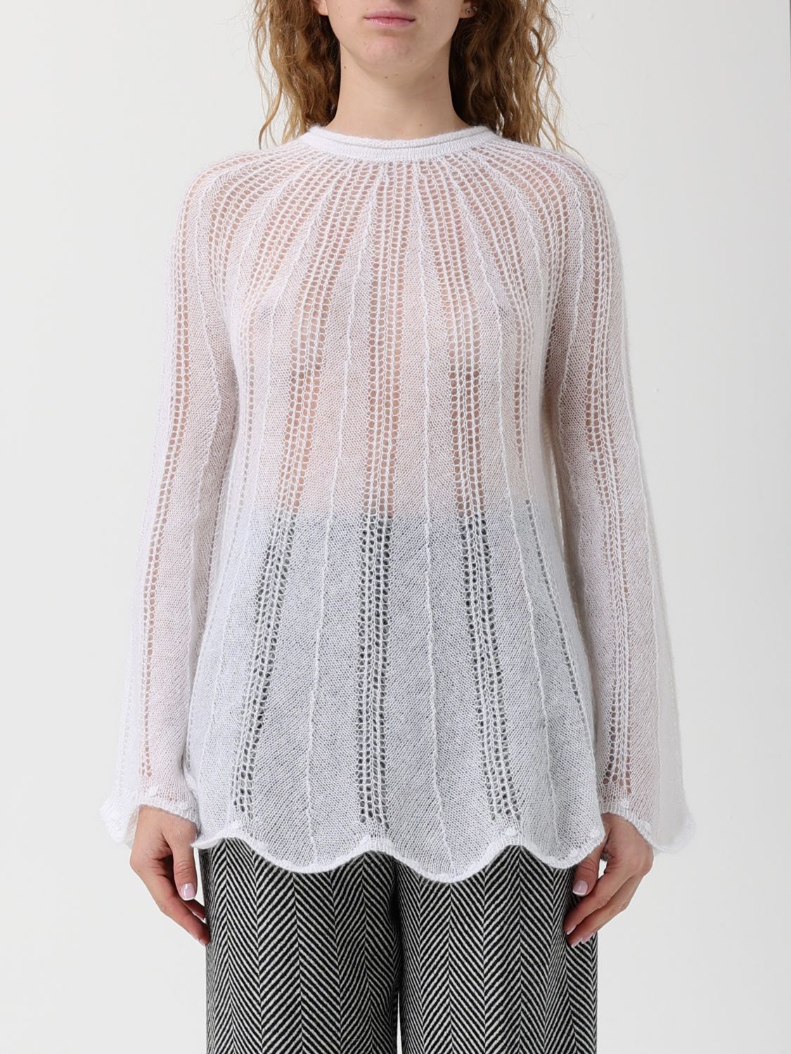 Forte Forte Sweater Woman Color White In Red