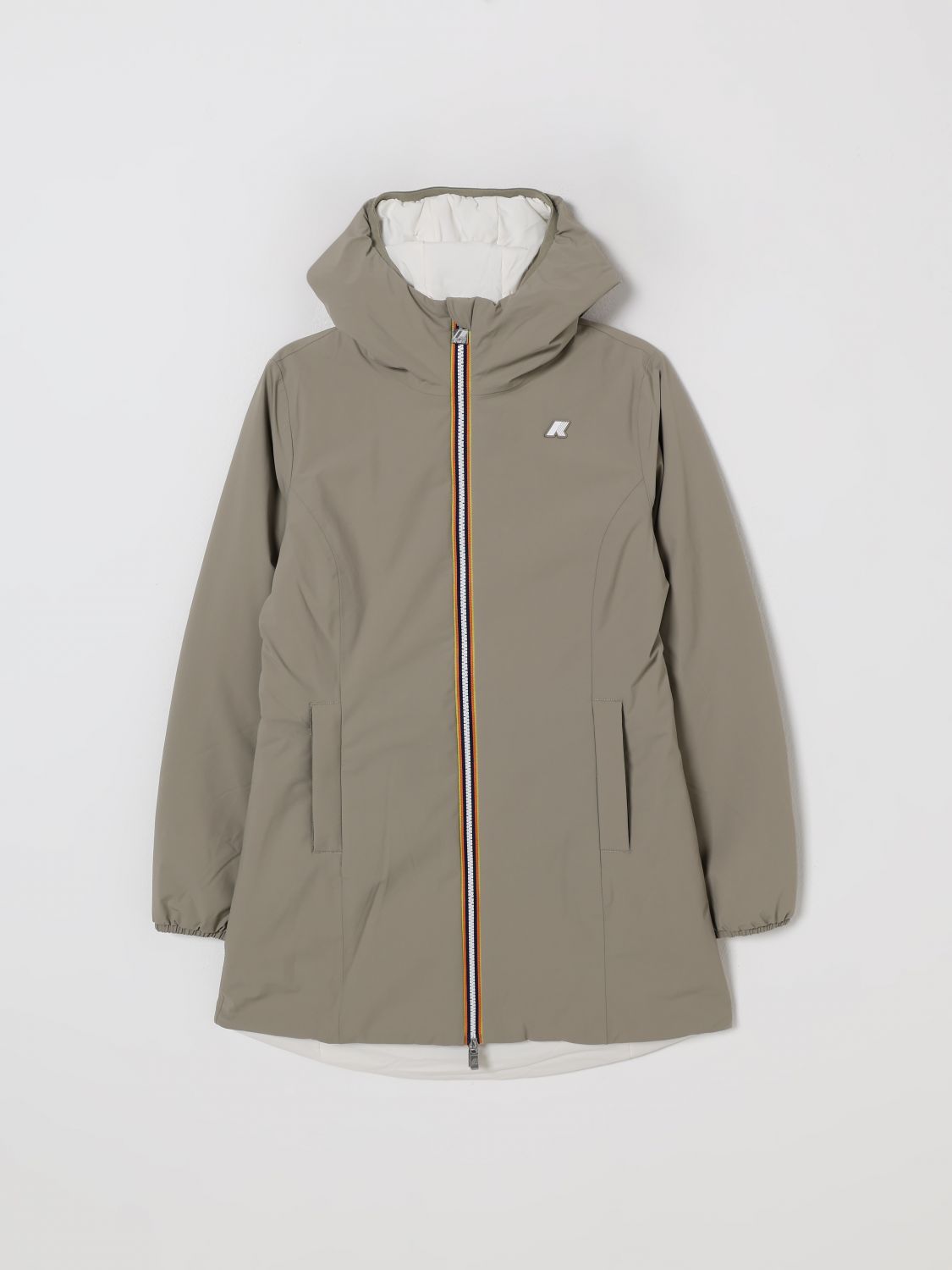 K-way Jacket  Kids Color Beige In Gray
