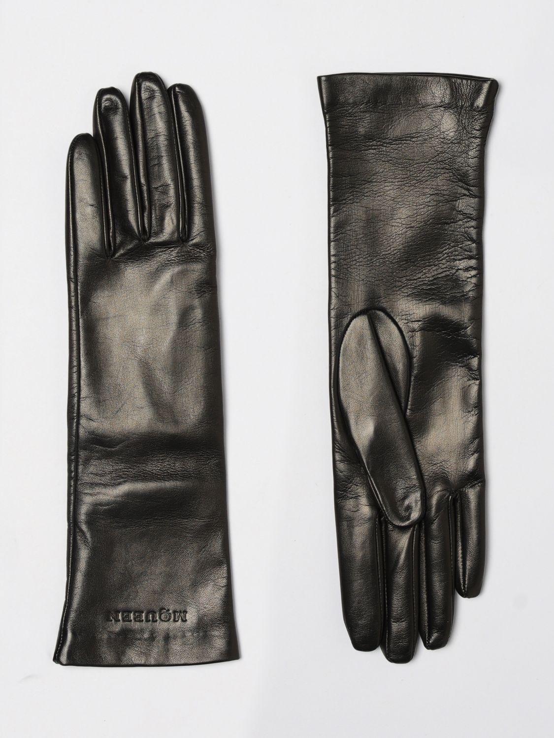 Gloves MCQUEEN Woman color Black