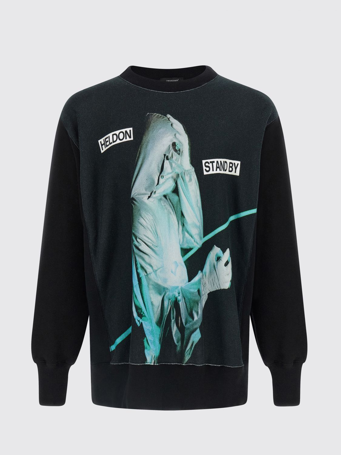 Undercover Graphic Print Crew Neck Sweatshirt In Green