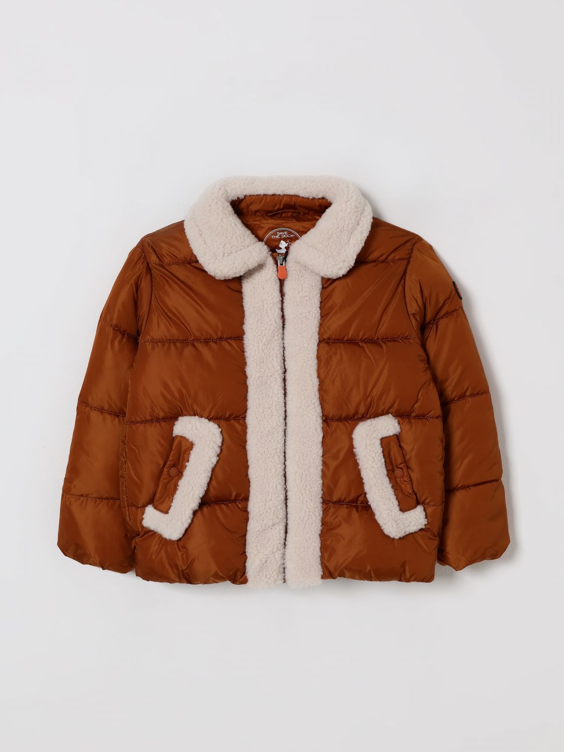 Save The Duck Jacket Kids Color Brown In Brown
