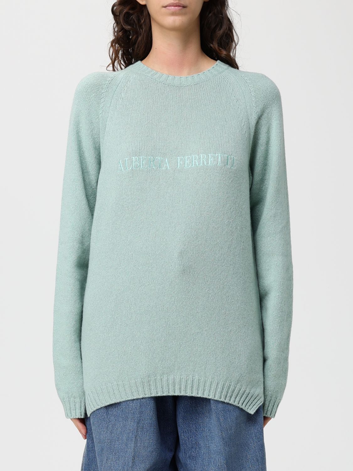 Alberta Ferretti Sweater  Woman Color Green In Multi