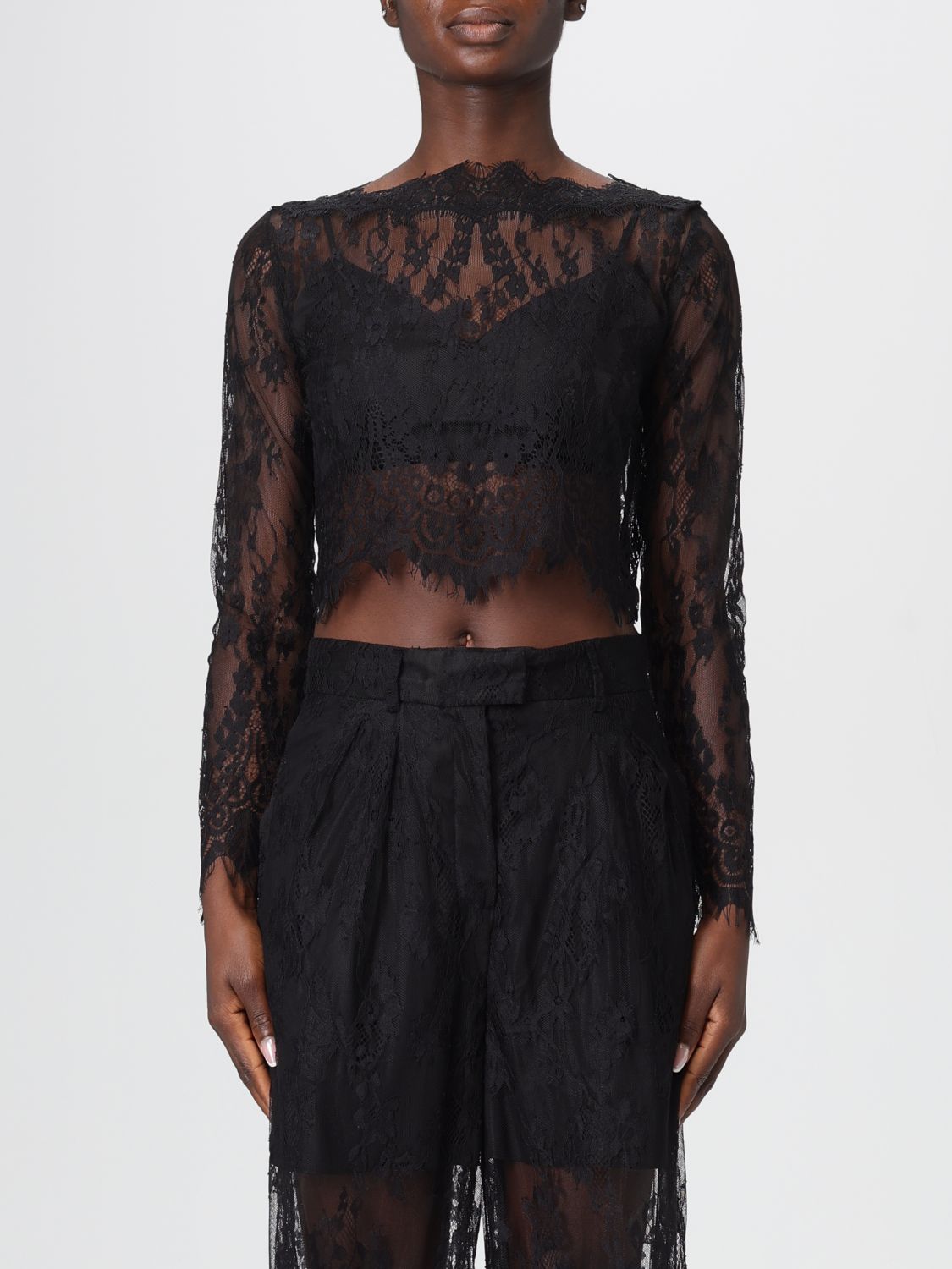 Simona Corsellini Top  Woman Color Black In Black