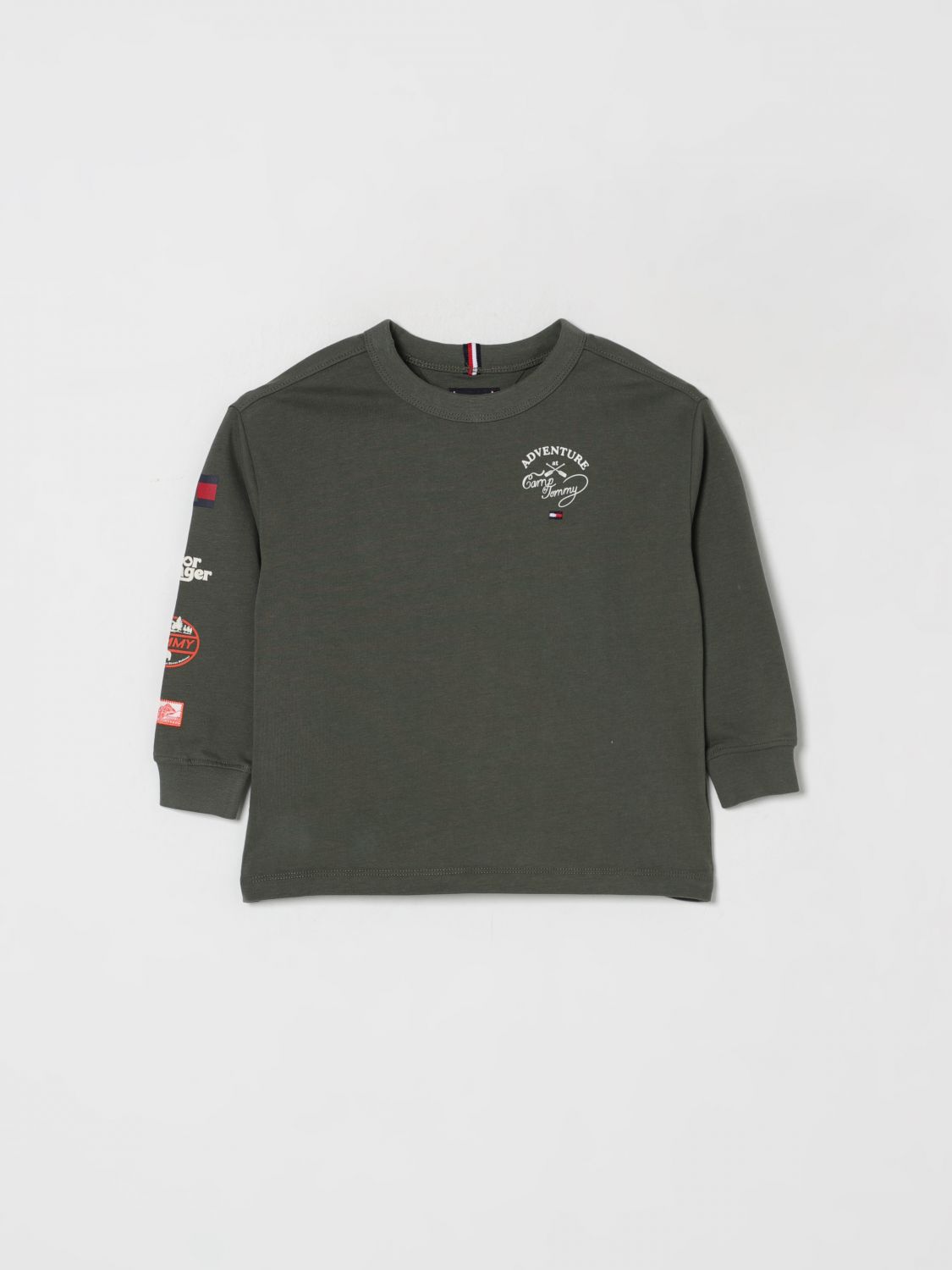 Tommy Hilfiger Sweater  Kids Color Green In Black