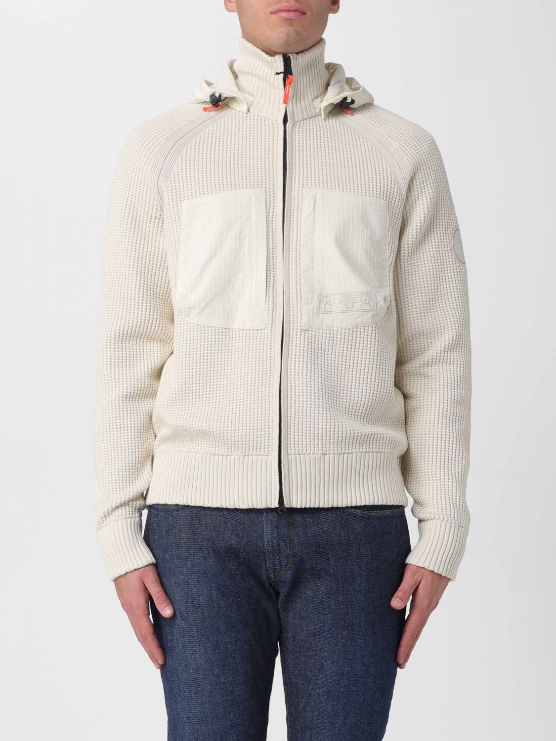 Napapijri Coat  Men Color Beige In White