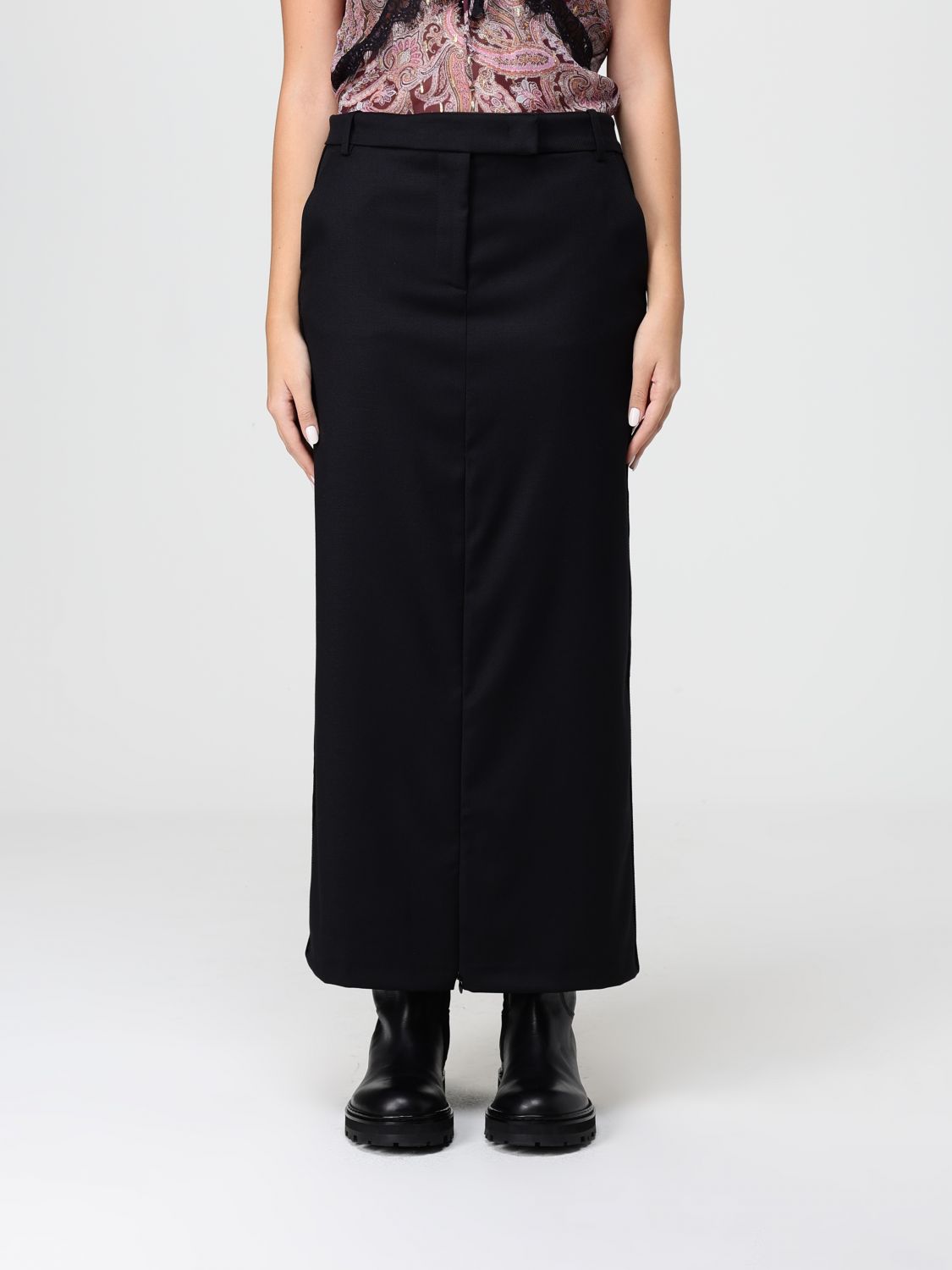Pinko Skirt  Woman Color Black In Black