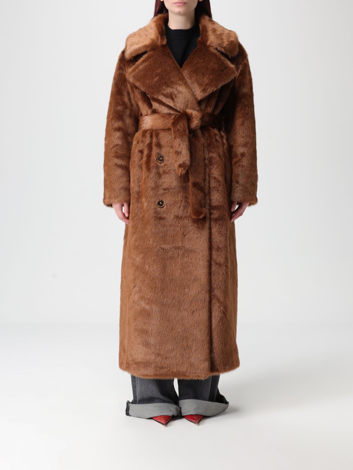 The Frankie Shop Coat Woman Color Brown