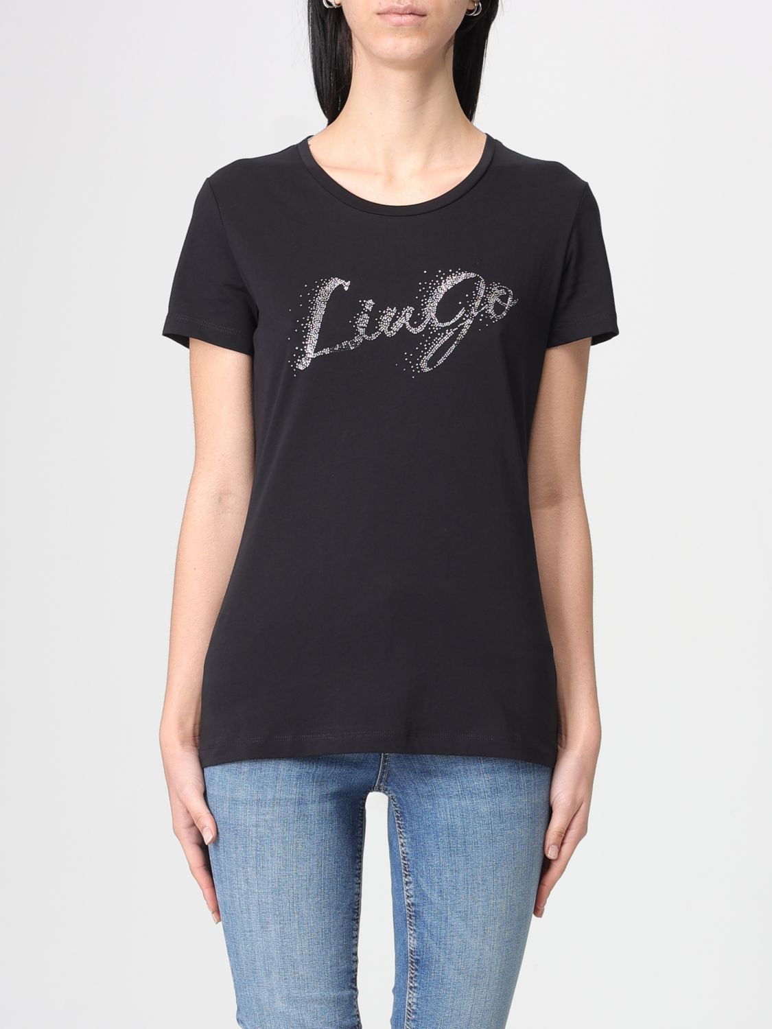 T-shirts in cotone con logo Liu Jo