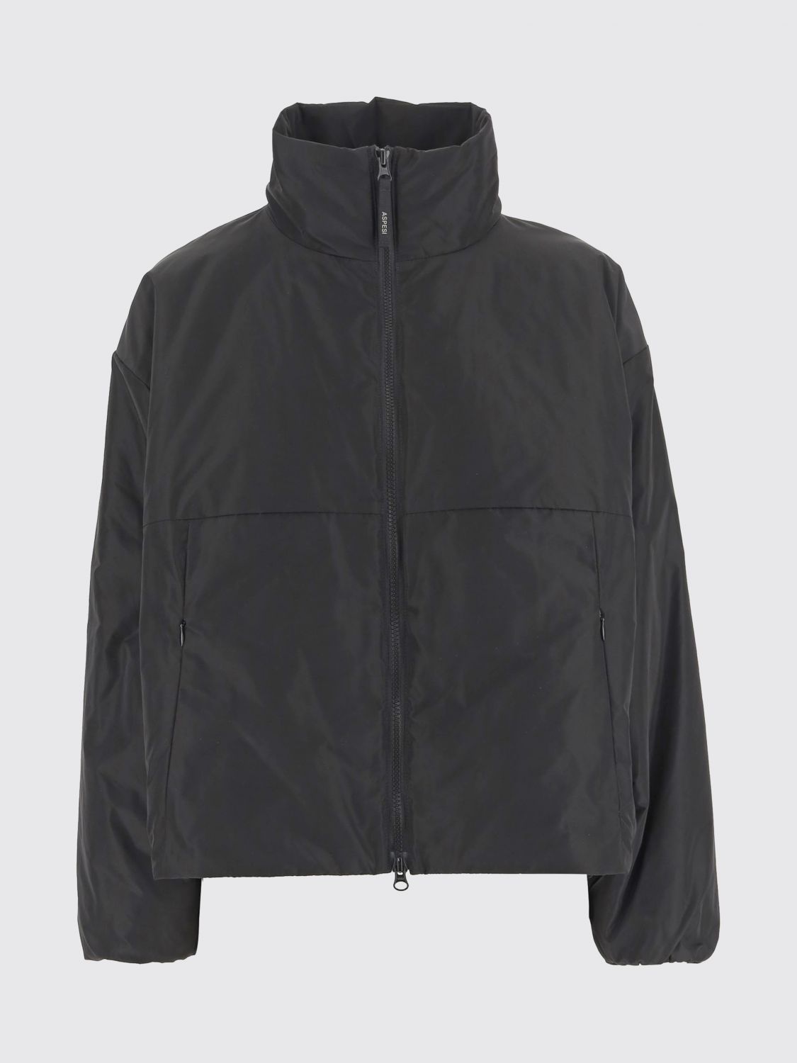 Aspesi Nylon Bomber Jacket In Black
