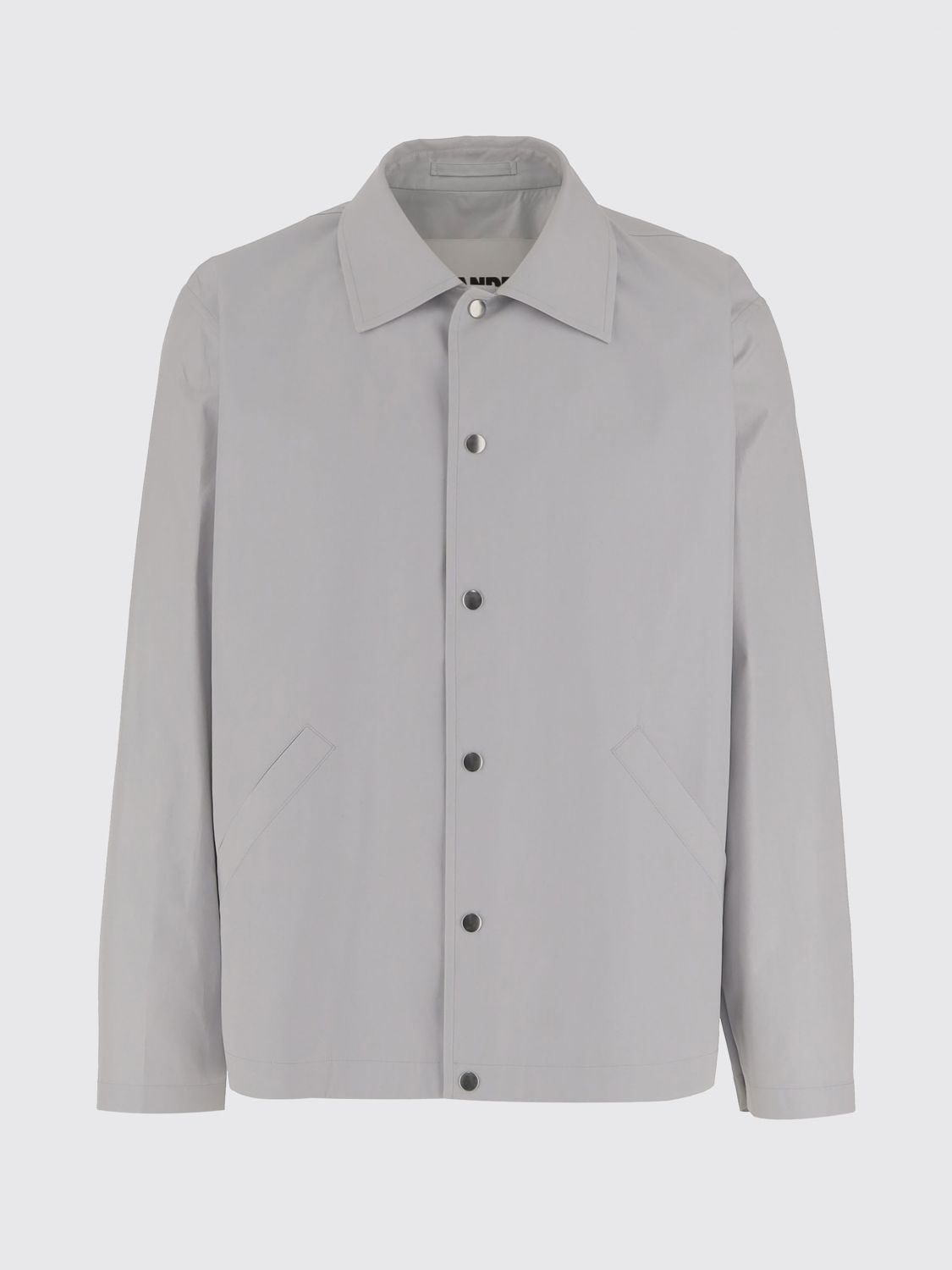 Jil Sander Men Light Grey Solid Shirt, S Luxury Shirts For Men Darveys In Gray