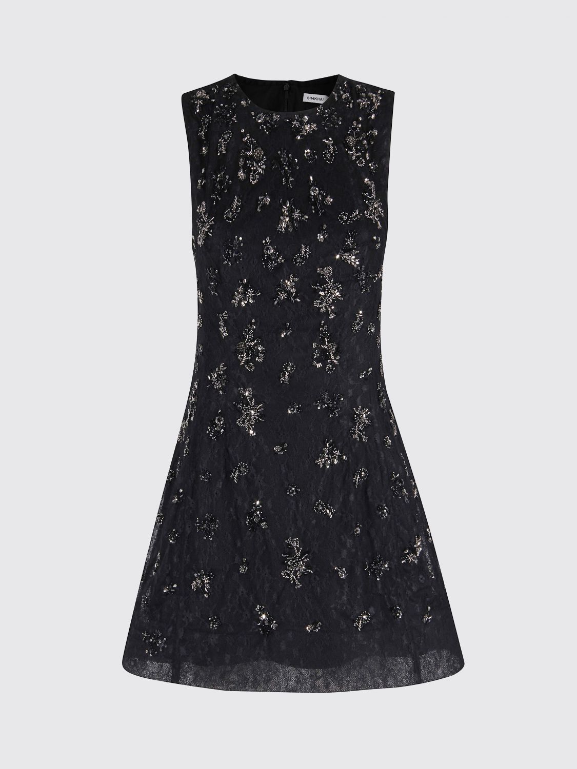 Simkhai Embellished Evelina Mini Dress In Black