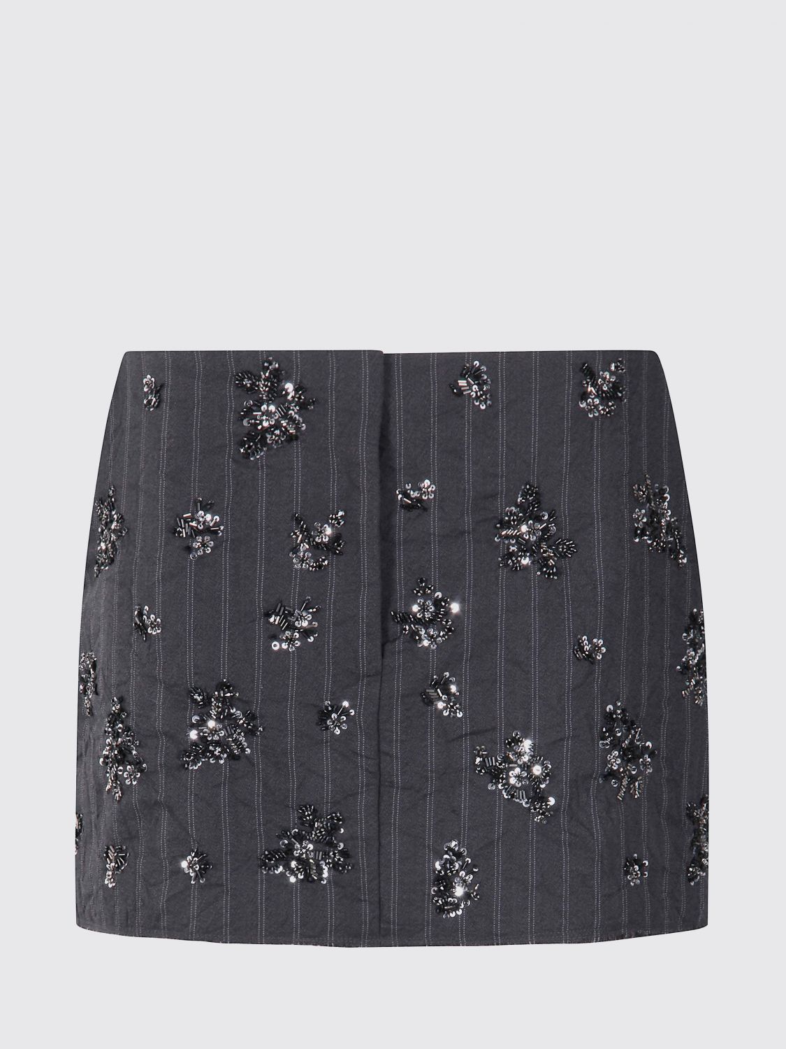 Simkhai Blaire Mini Skirt In Gray