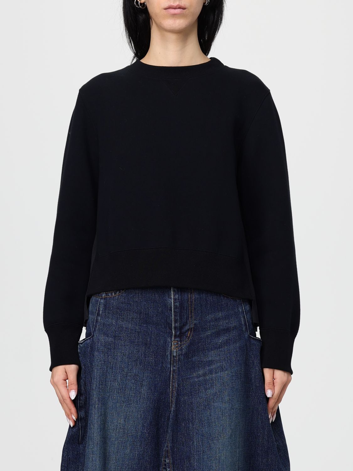 Sacai Sweater  Woman Color Black In Black
