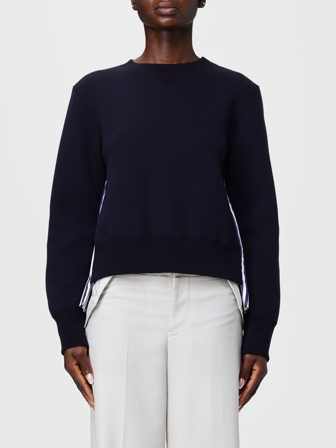 Sacai Sweater  Woman Color Blue In Blue