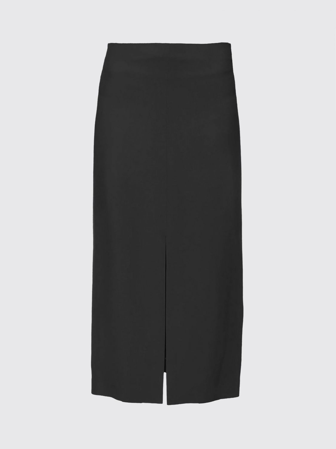 Carven Gonna In Crepe Nero  Donna In Gray