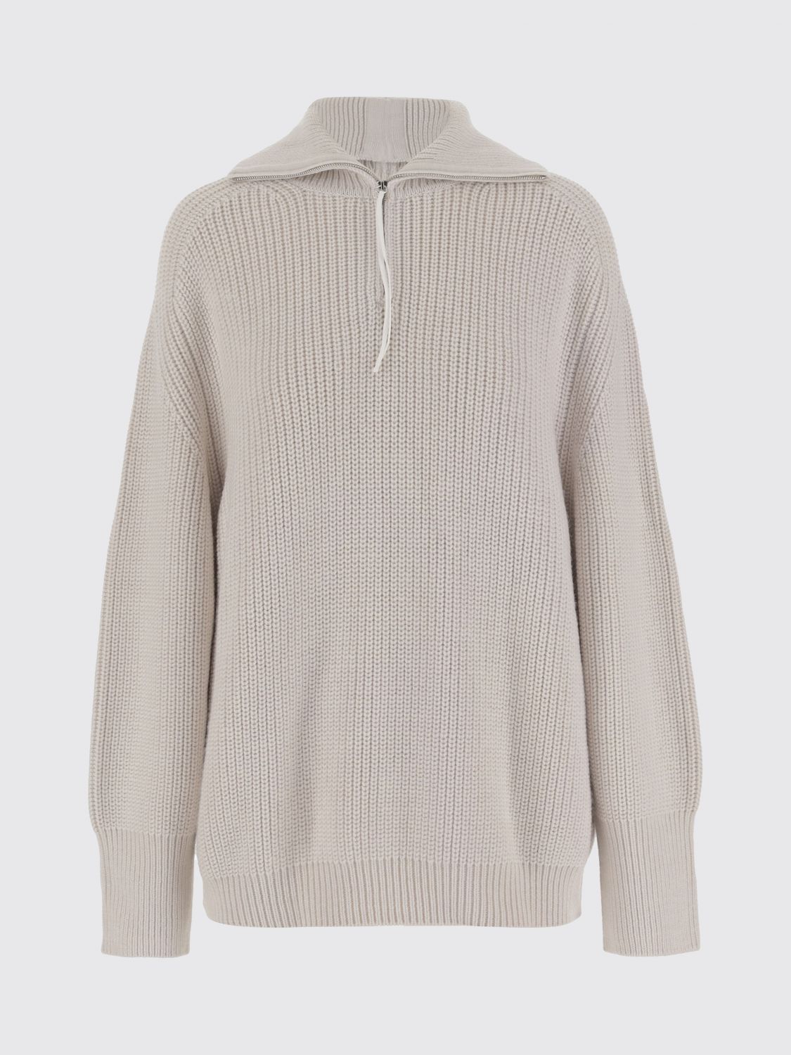 Carven Wool Zip-up Sweater In Pink