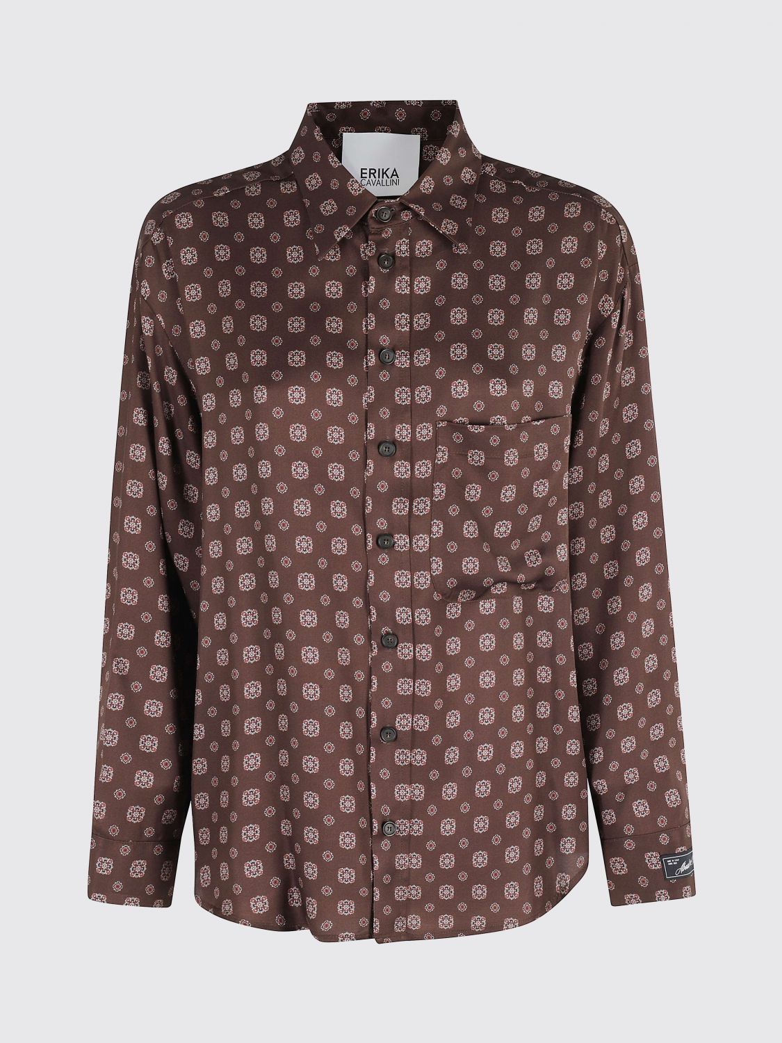 Erika Cavallini Geometric-print Shirt In Multi