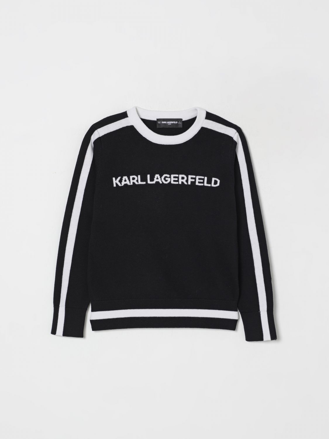 Karl Lagerfeld Sweater  Kids Kids Color Black In Blue