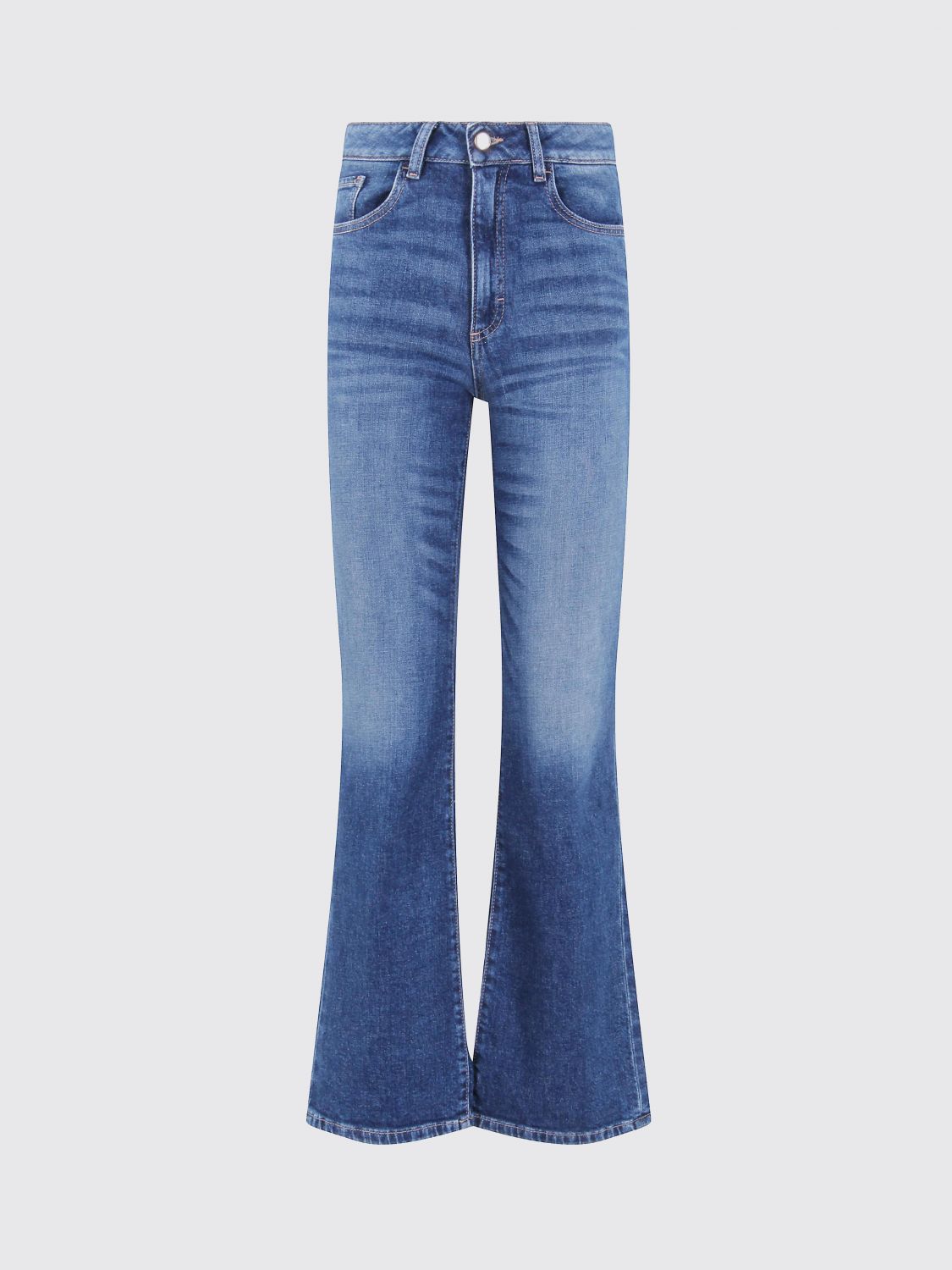 Icon Denim Los Angeles Jeans Woman Color Brown In Blue