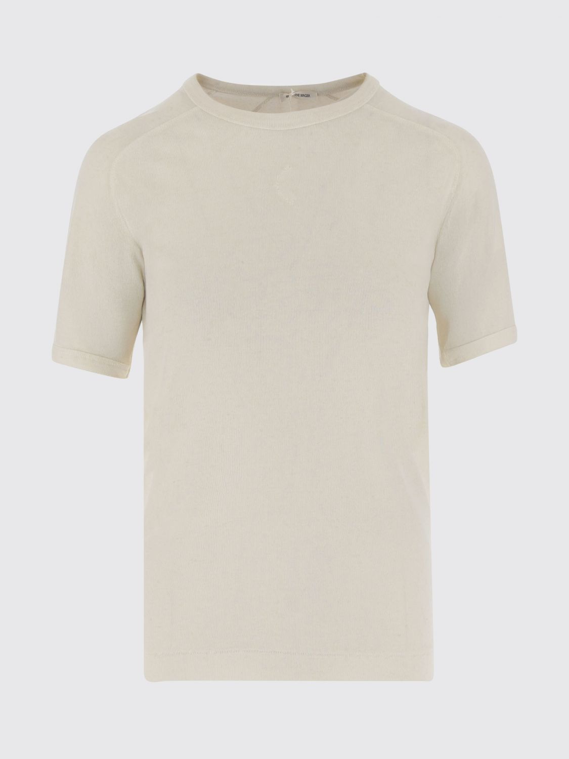 By Malene Birger Lyocell Blend T-shirt With Logo In Neutral