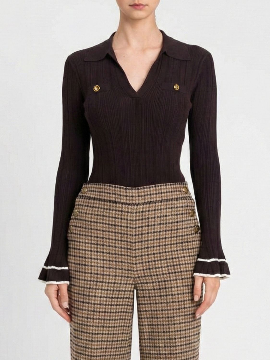 Twinset Bodysuit Woman Color Black In Multi