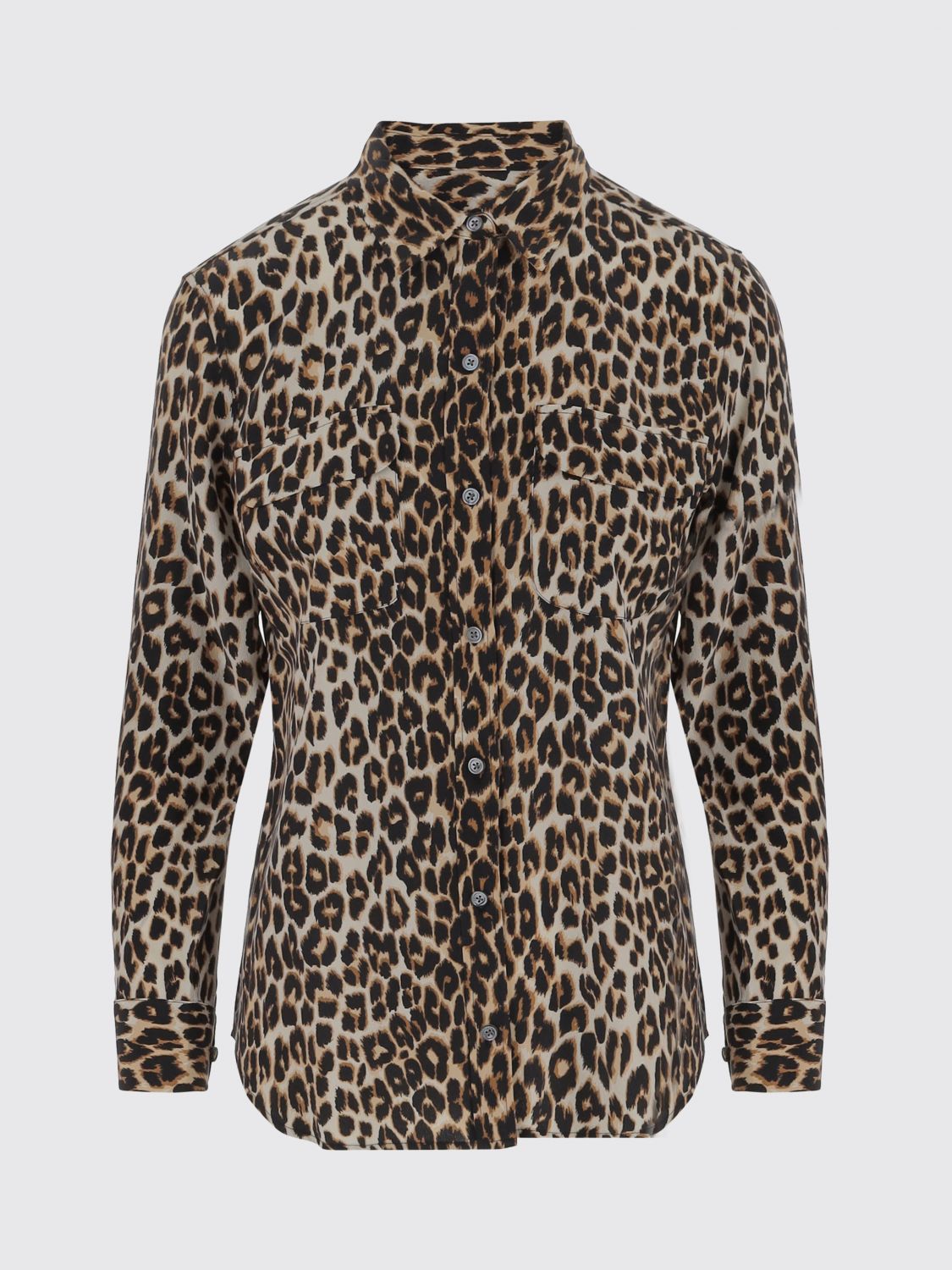 Equipment Shorts Woman Color Red In Animal Print