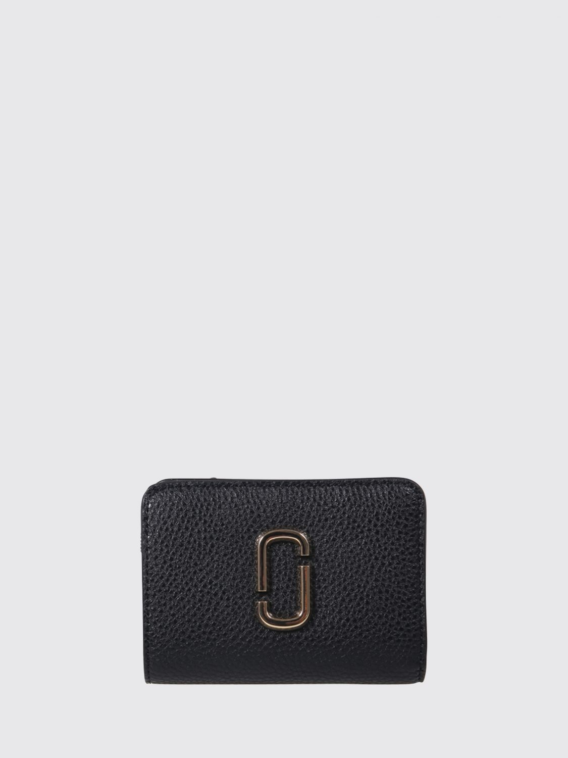 Marc Jacobs Logo-plaque Wallet In Black