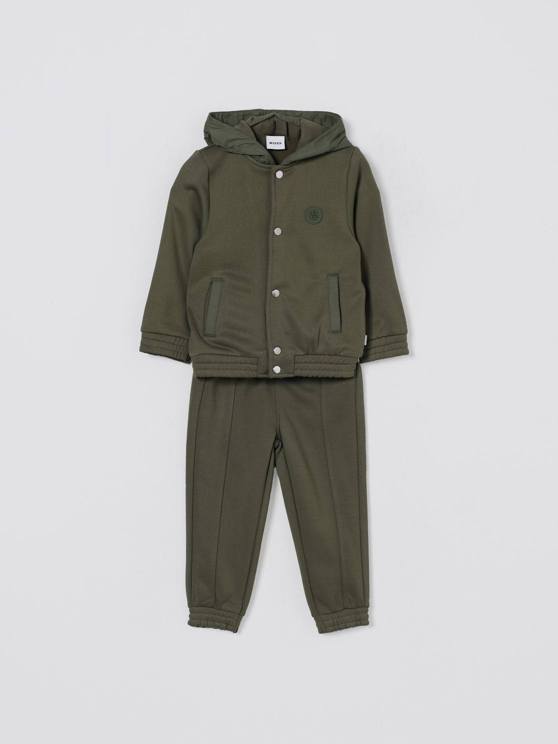 Hugo Boss Babies' Jumpsuit Boss Kids Color Green In Brown