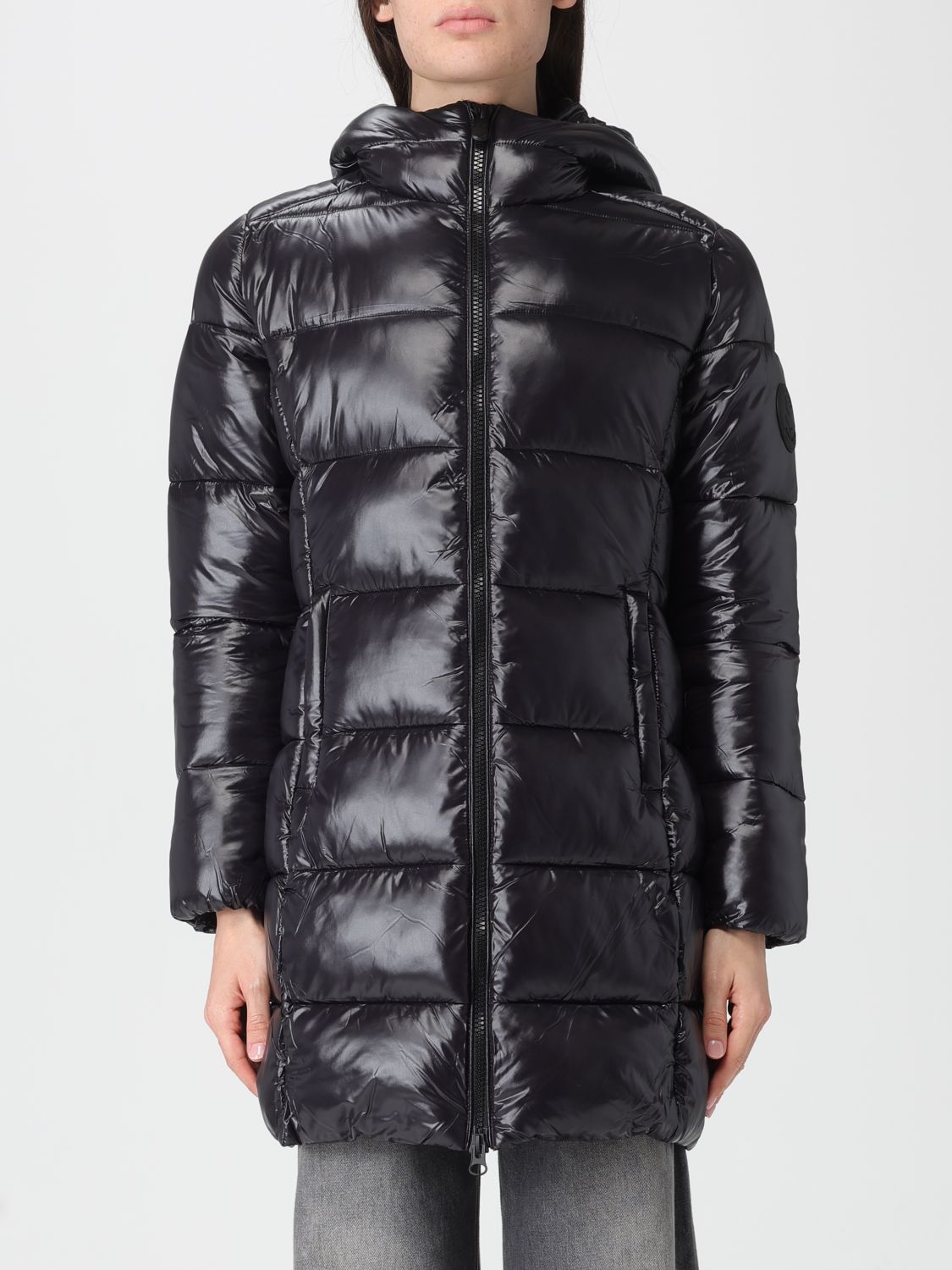 Save The Duck Coat Woman Color Black