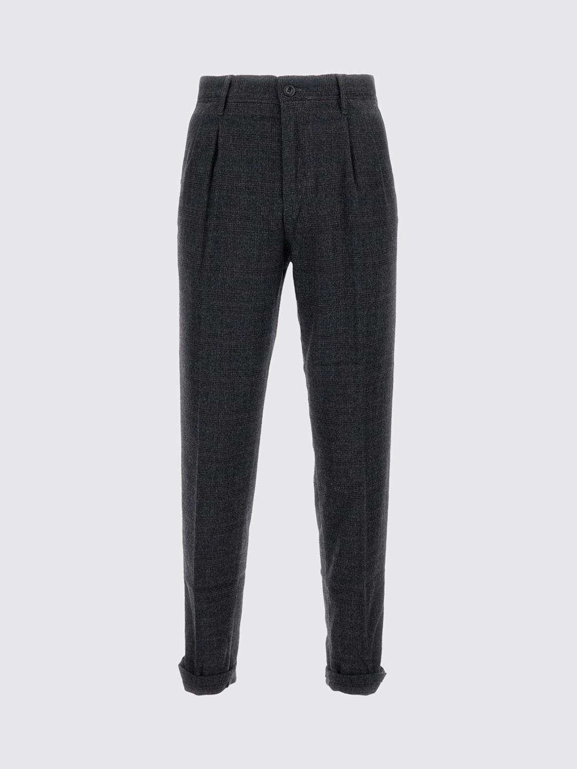 Incotex Pants Men Color Grey In Black