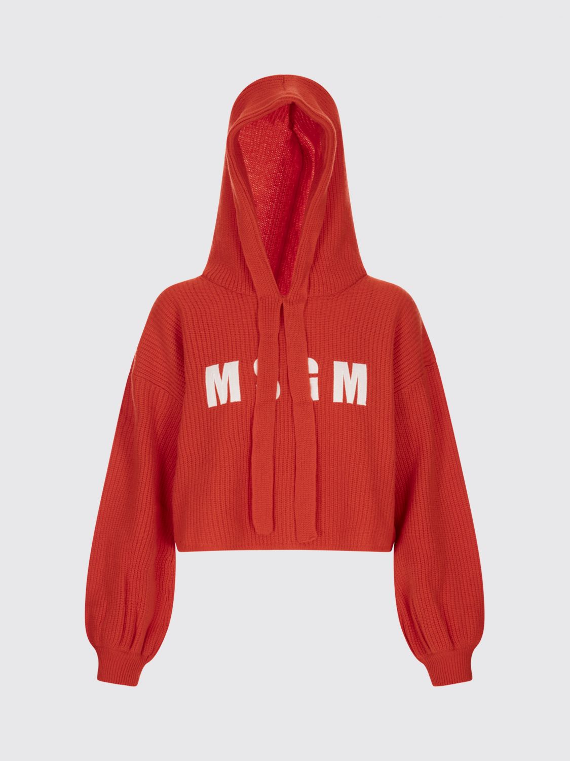 Msgm Sweater Woman Color Red In Purple