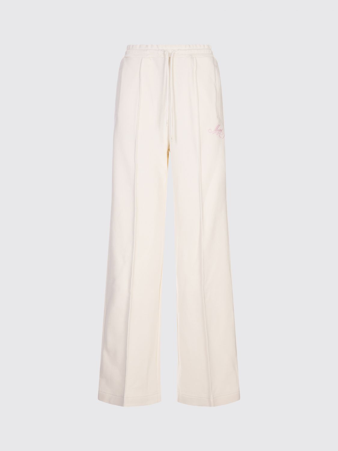 Msgm Pants  Woman Color White In Neutral