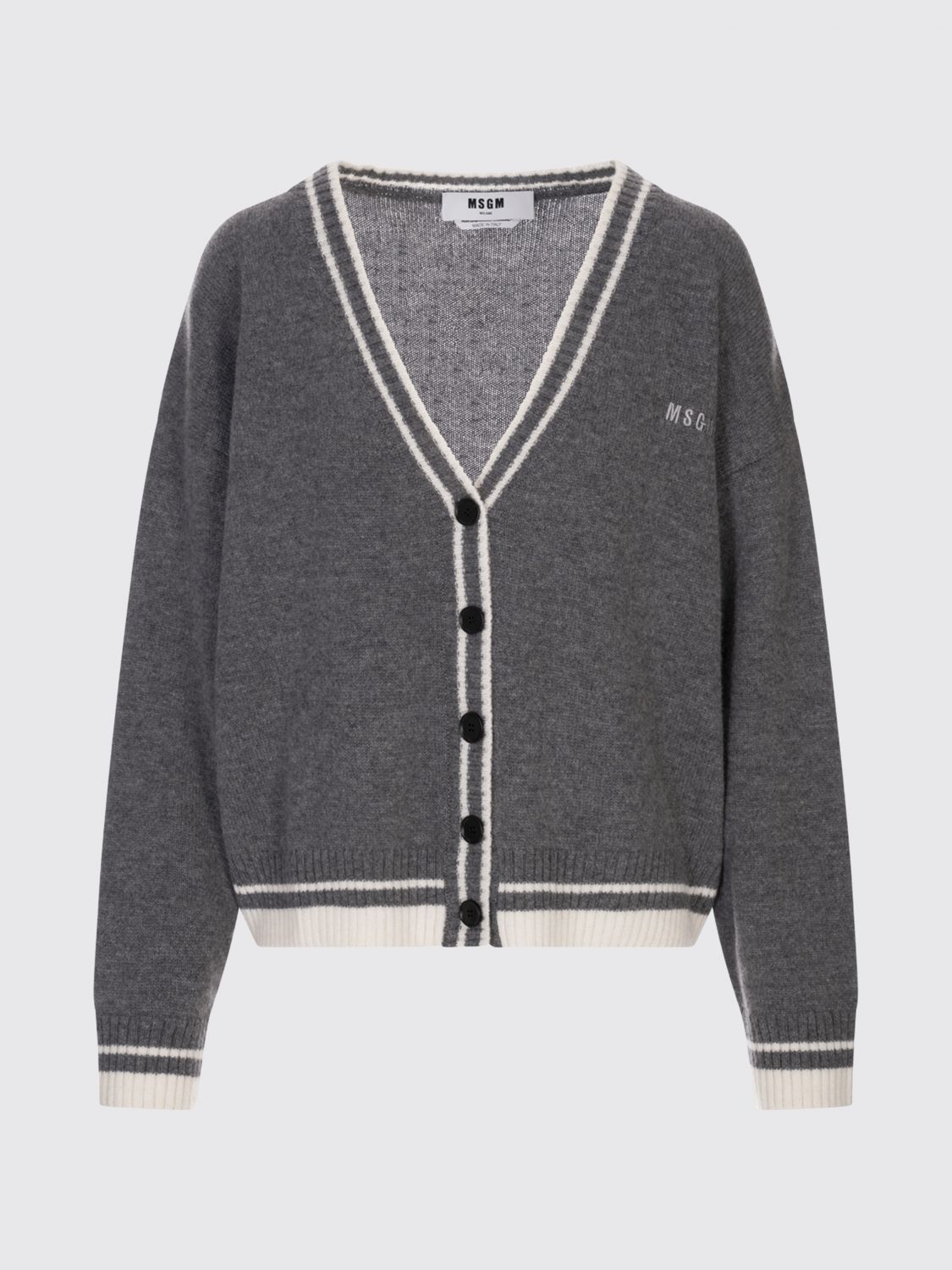 Msgm Sweater  Woman Color Grey In Gray