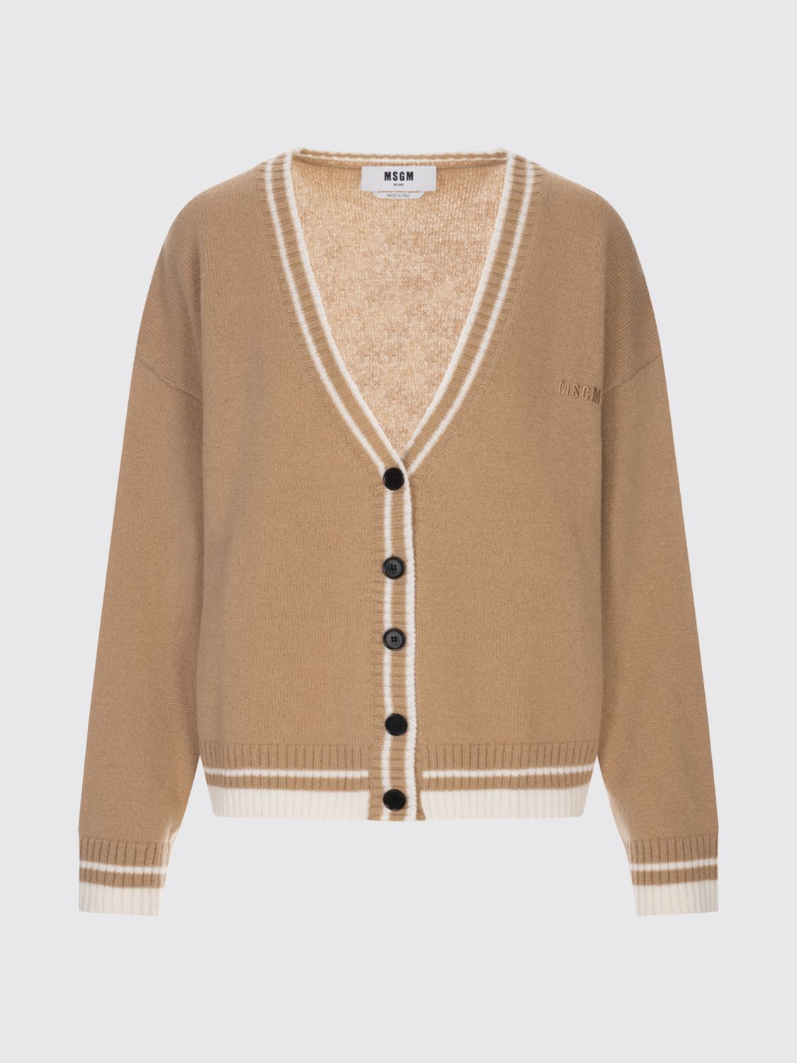 Msgm Sweater Woman Color Brown In Brown