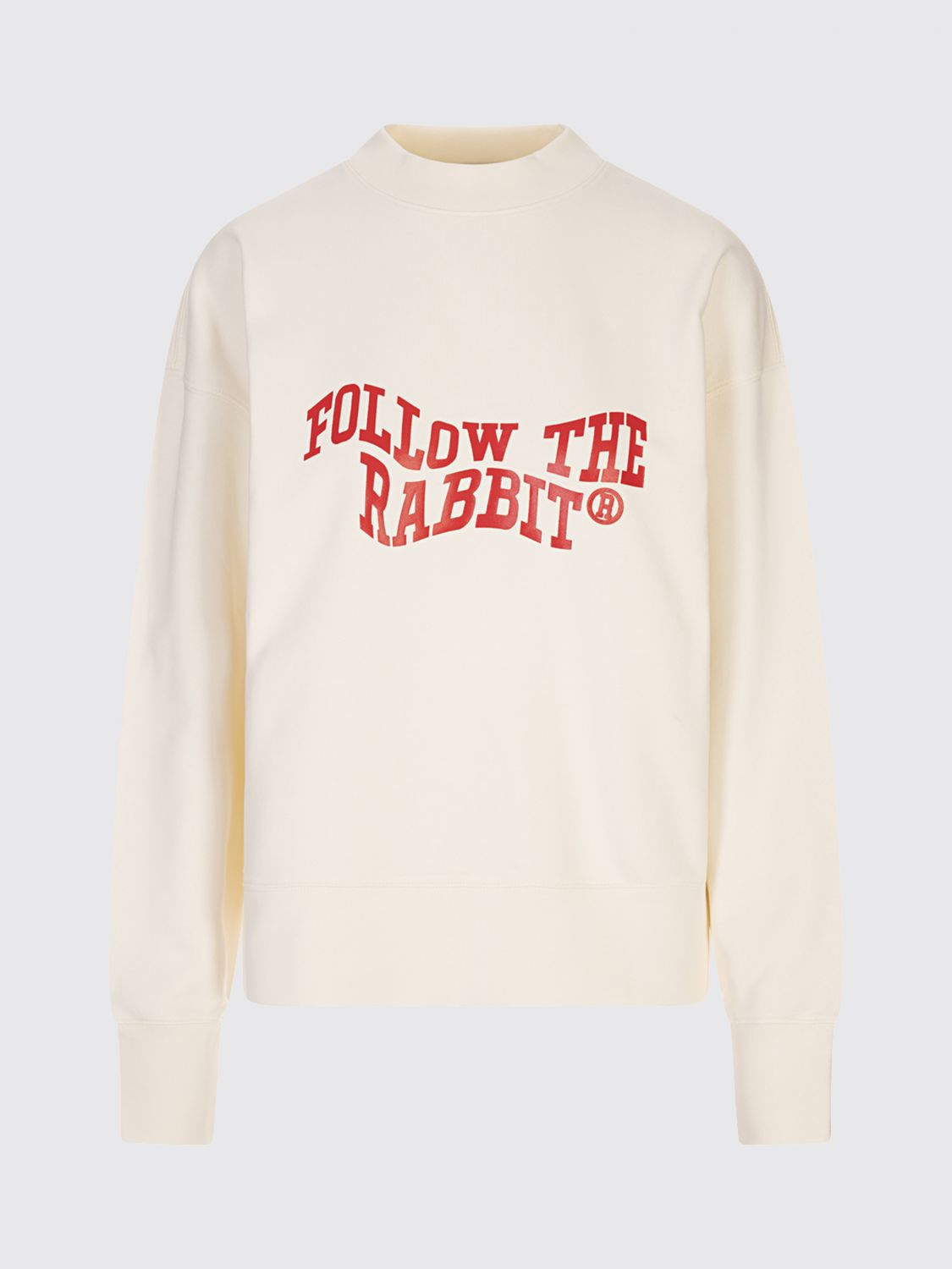 Msgm Long-sleeved Crewneck Sweatshirt In Neutral