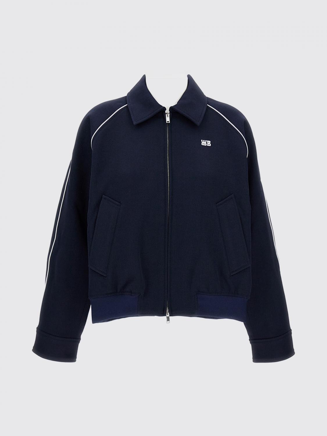 Wales Bonner Logo-embroidered Zip-up Jacket In Blue