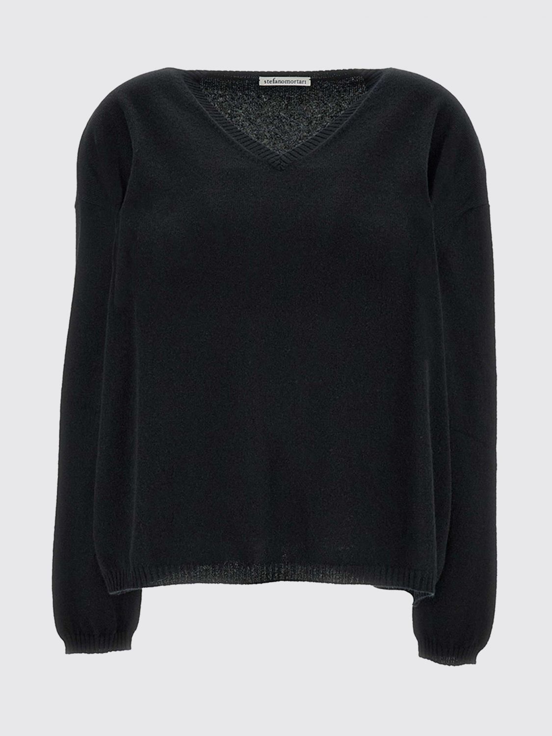 Stefano Mortari V Neck Pullover In Black
