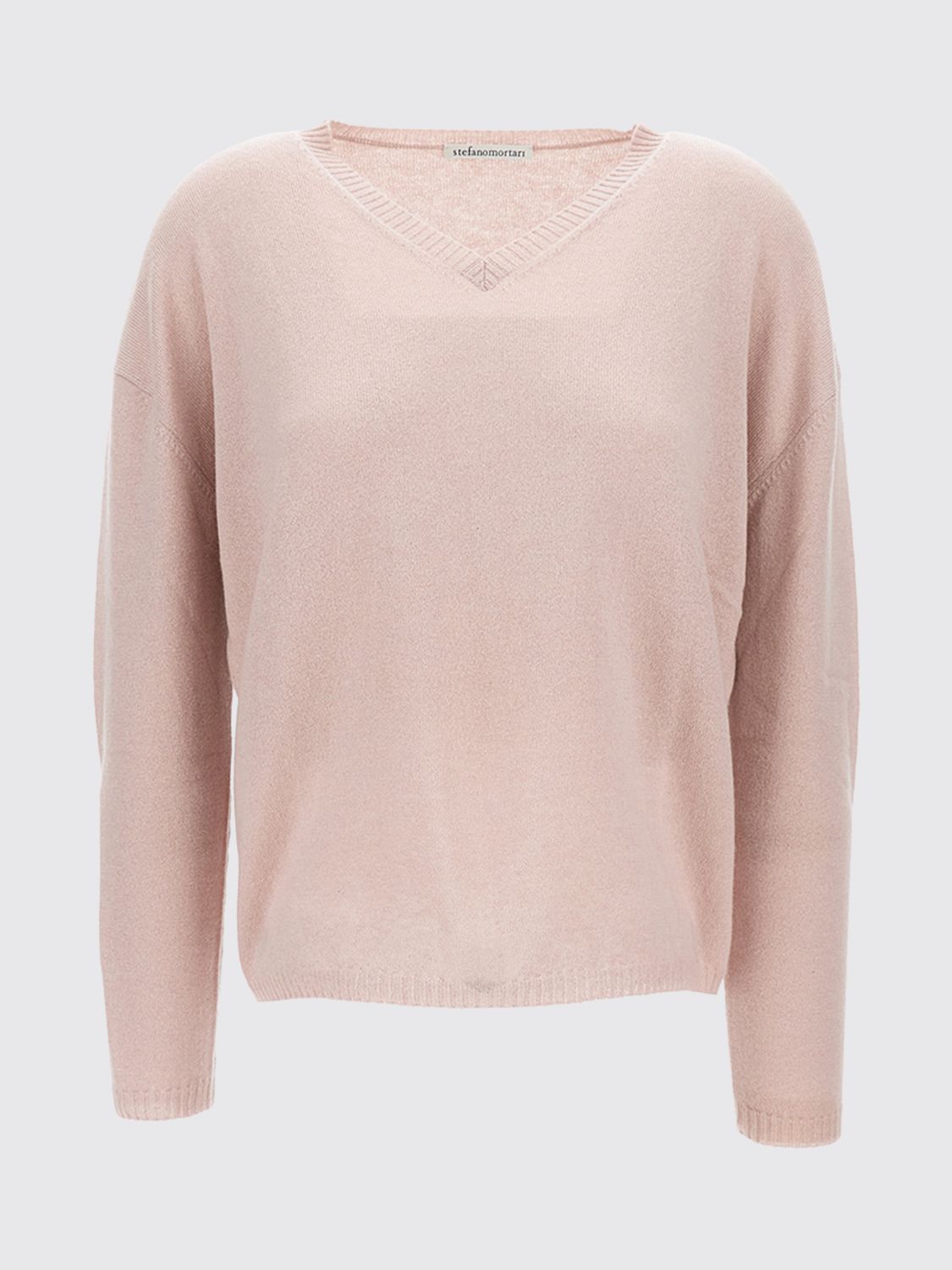 Stefano Mortari V-neck Sweater In Pink