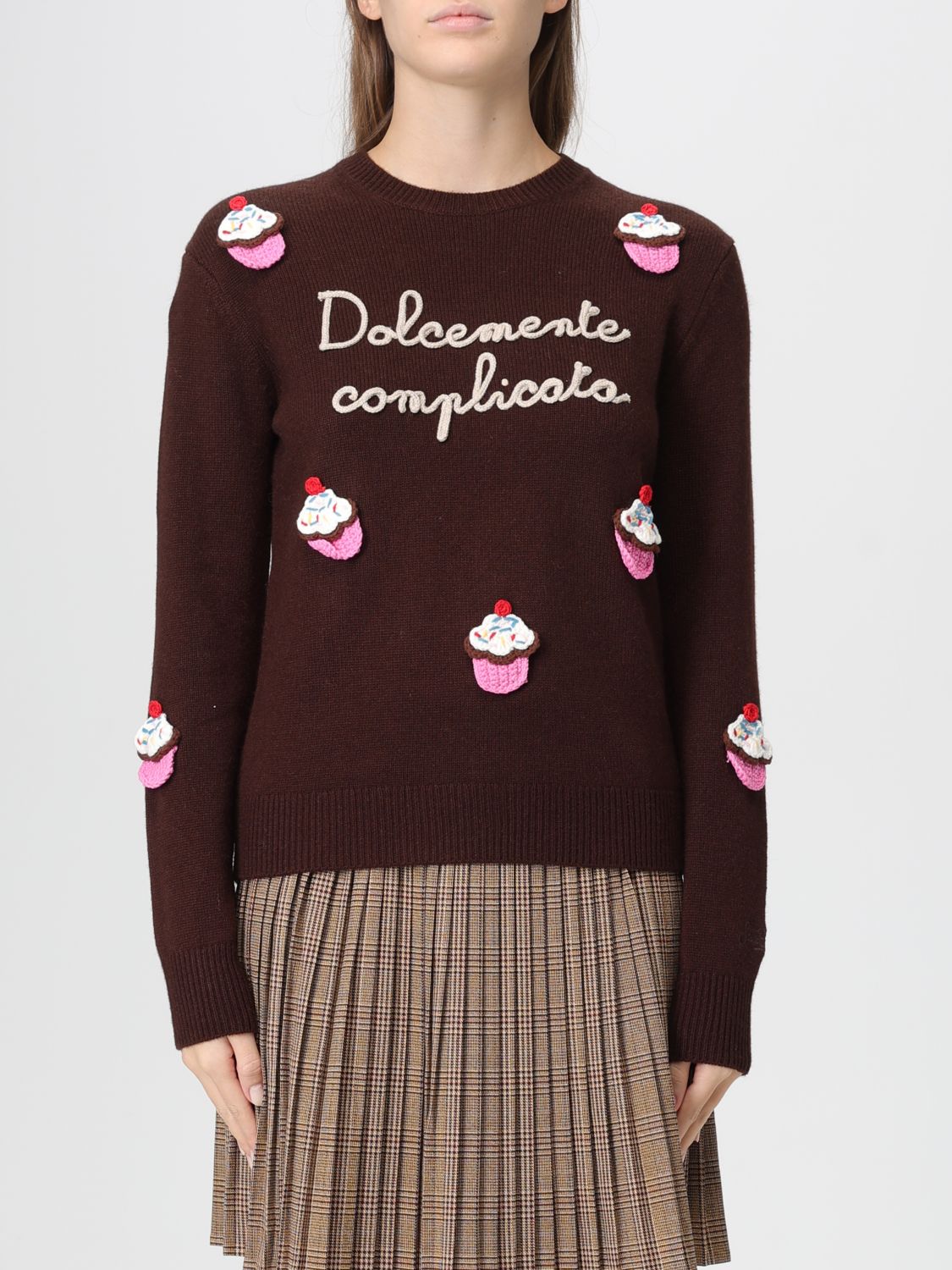 Mc2 Saint Barth Sweater  Woman Color Multicolor In Brown