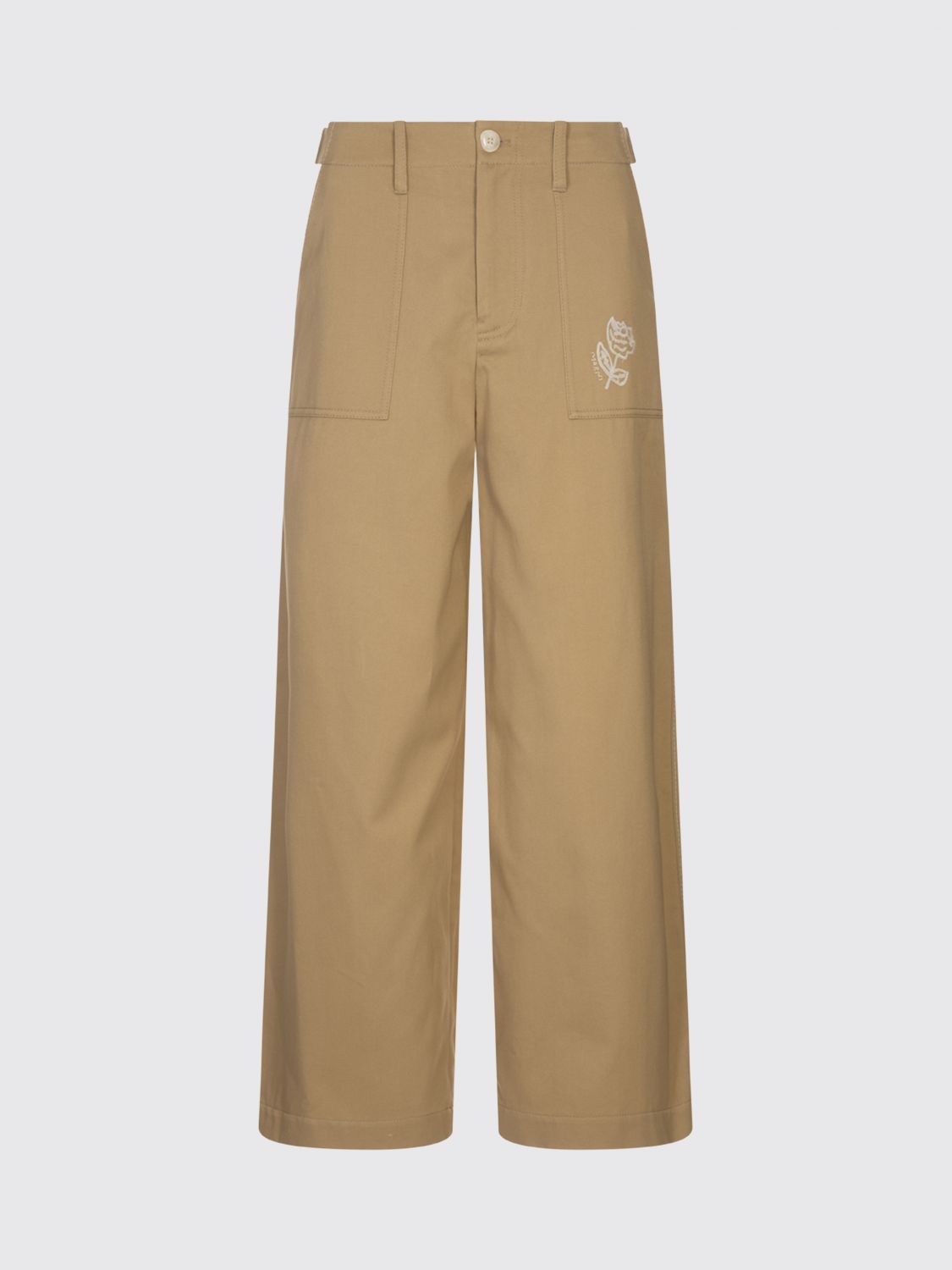 Marni Pants Woman Color Brown In Neutral