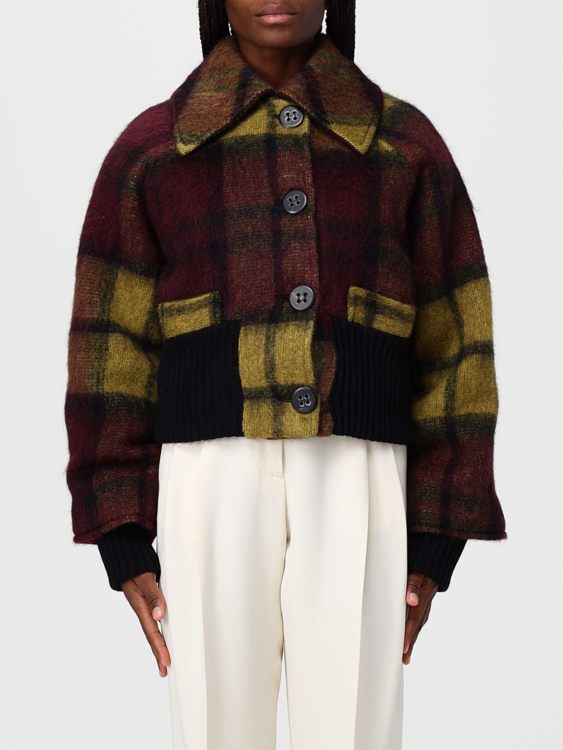 Roberto Collina Blazer  Woman Color Burgundy In Brown