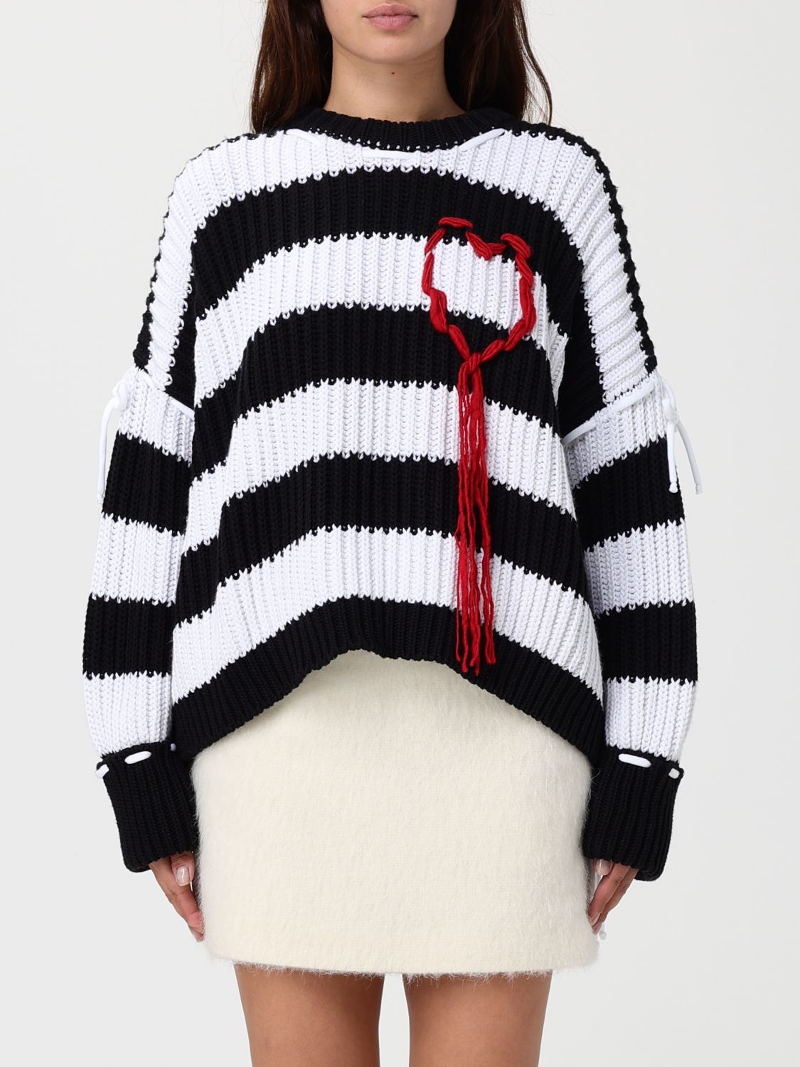 Ssheena Kannella Striped Sweater In White